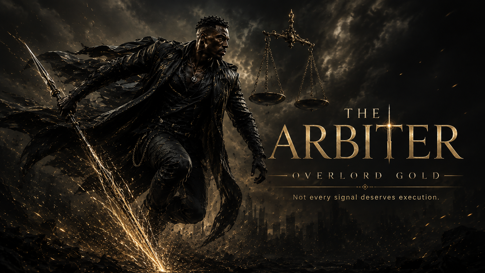 The Arbiter — Overlord Gold official product artwork